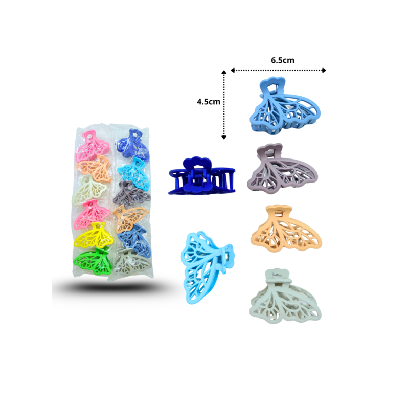 pinza mariposa calada perfil mate 6.5cm C/12 EEO230736