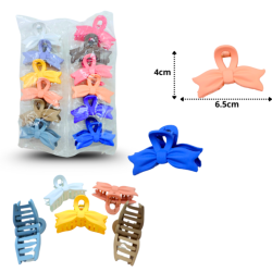 pinza moño mate 6.5cm C/12 EEO743