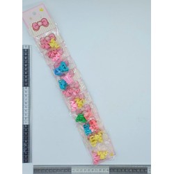 mini pinza en par mate variedad de colores y diseños C/10 pares 16-4A-7