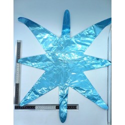 globo estrella 5 picos azul cielo C/50 HS_1648