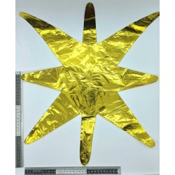 globo estrella 5 picos dorado C/50 JS_7052