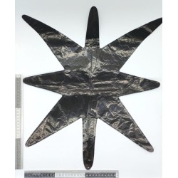 globo estrella 5 picos negro C/50 HS_1648