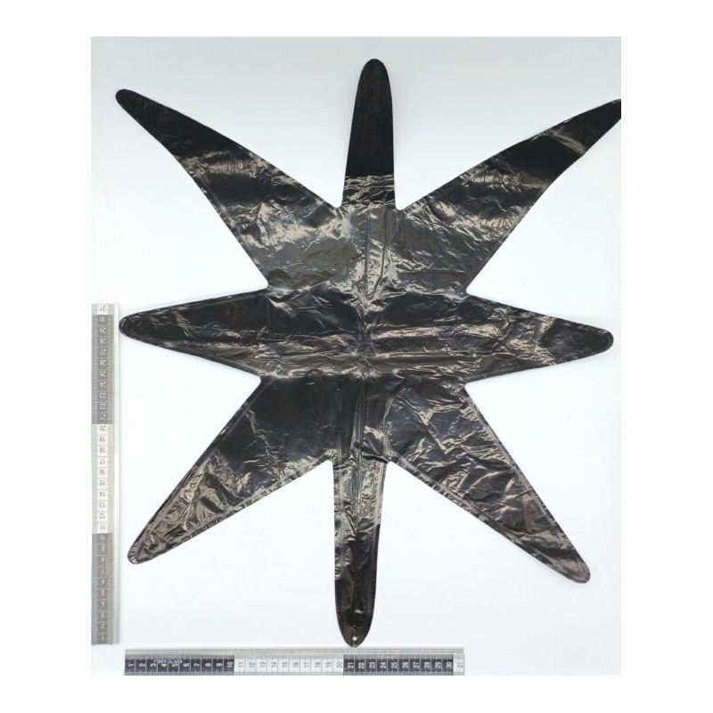 globo estrella 5 picos negro C/50 HS_1648