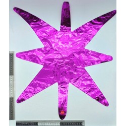 globo estrella 5 picos fucsia C/50 TH_1410