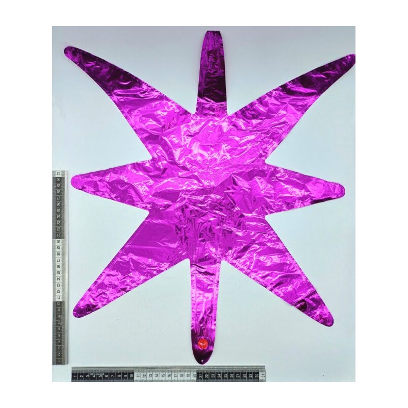 globo estrella 5 picos fucsia C/50 TH_1410