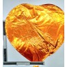globo corazón naranja metálico C/50