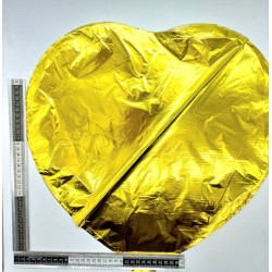 globo corazón dorado C/50