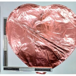 globo corazon oro rosado C/50