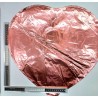 globo corazon oro rosado C/50
