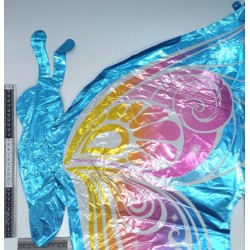 globo mariposa de perfil base azul con colores C/10 F4590