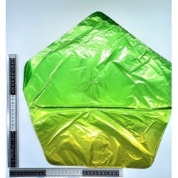 globo estrella metálico degradado verdes C/10 F4556