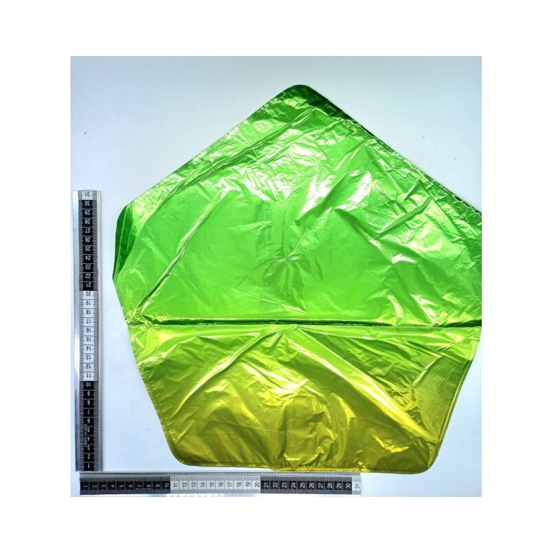 globo estrella metálico degradado verdes C/10 F4556