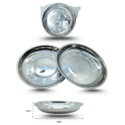 plato de acero inoxidable 20cm C/10 A1303