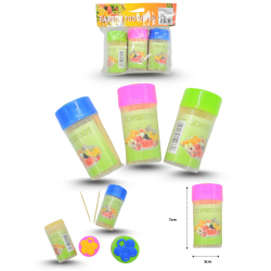 palillos dentales en bote set 3 pzas C/10 A810