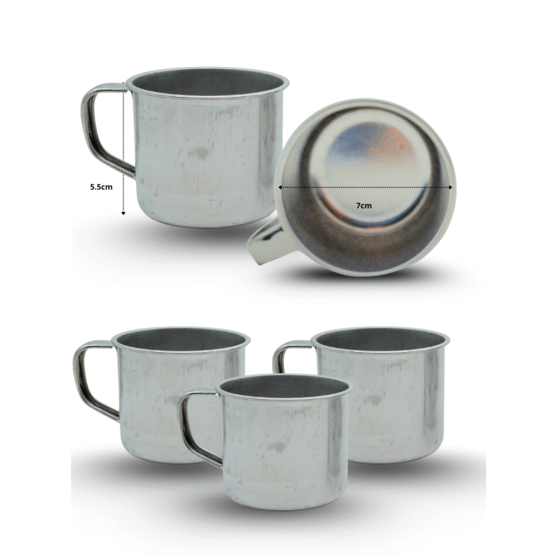 pocillo de acero inoxidable 7×5.5cm C/10 A7104 o PC-3001A