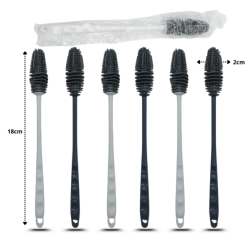 cepillo de silicón para limpieza de botellas C/10 3A-8