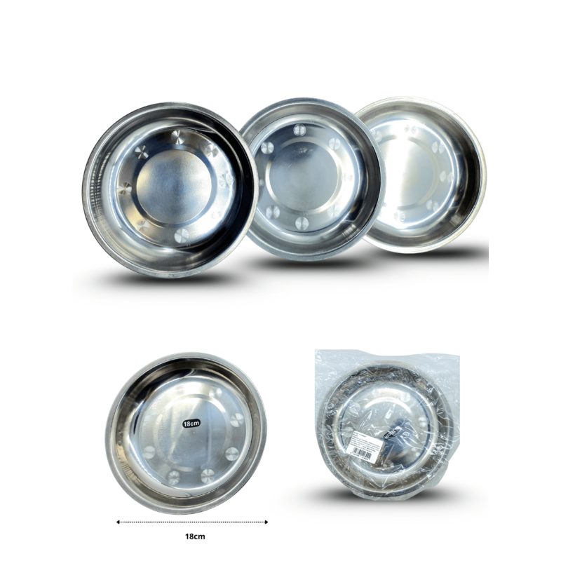 plato de acero inoxidable C/10 A1302