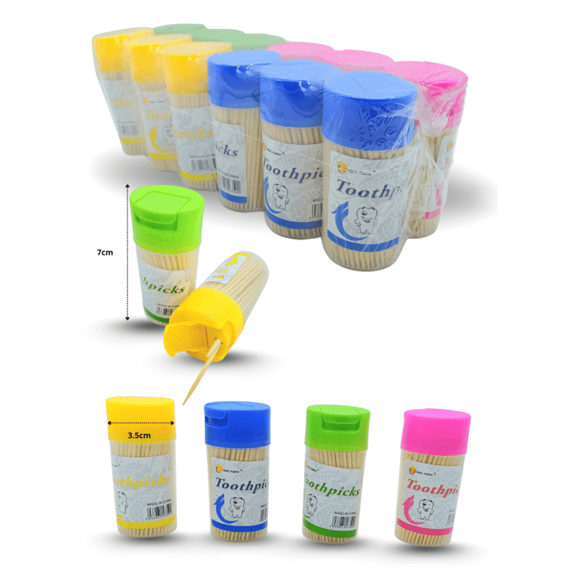 palillo bote redondo 200 palillos C/121698