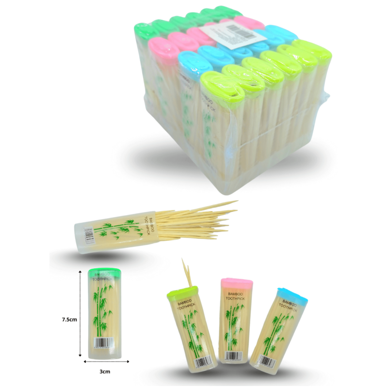 palillos dentales bote tipo encendedor C/24 6A-3