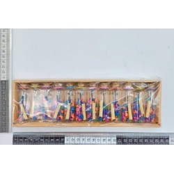 adorno mini botella con tapa corcho y mensaje variedad de diseños C/12 GE67358