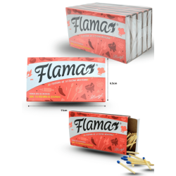 cerillo flama 115 fósforos C/5
