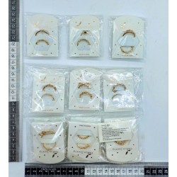 anillo par en blister exhibidor variedad de diseños C/12 sets XL2-77