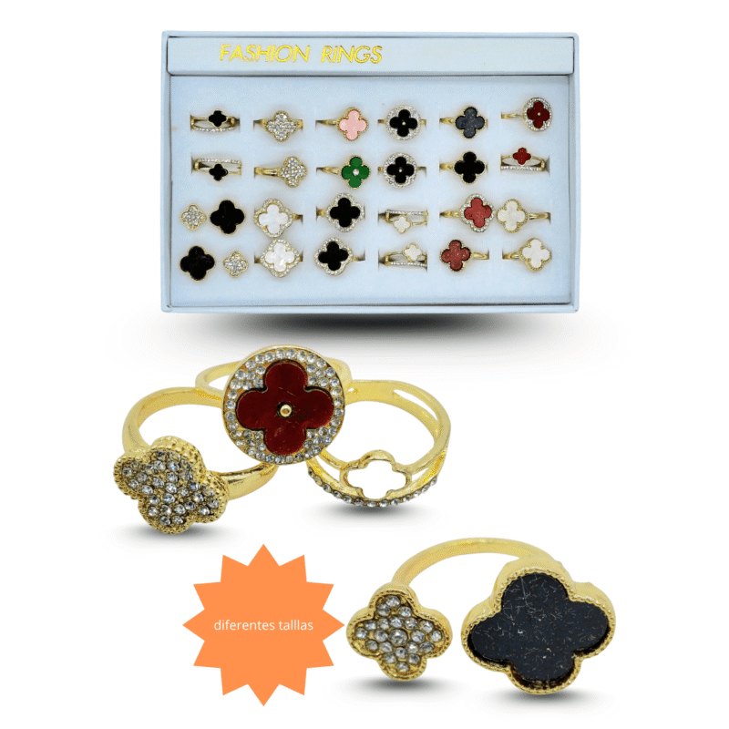 anillo trebol C/24 25C-32