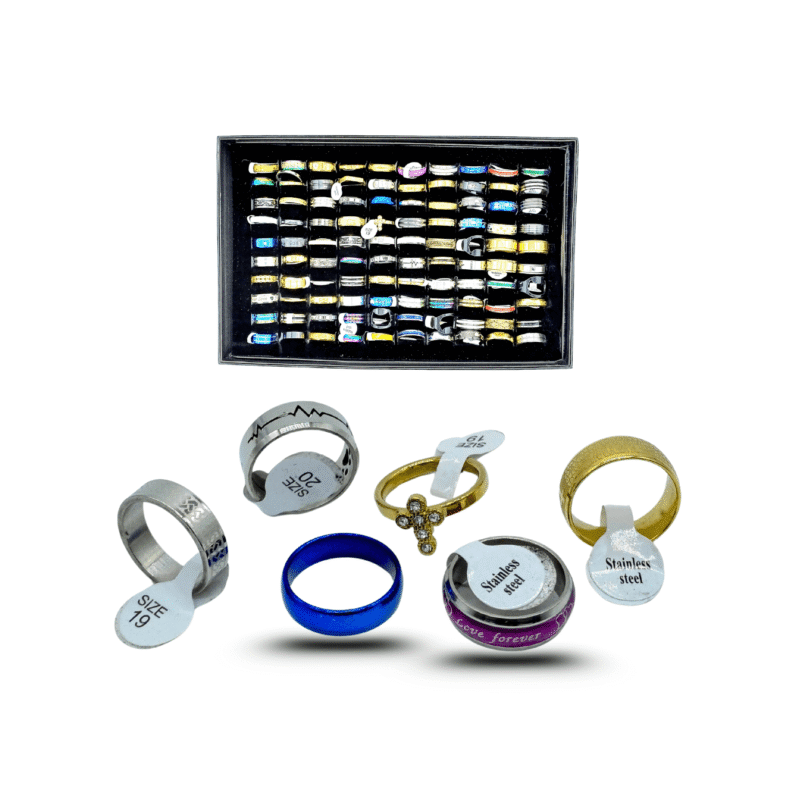 anillos surtidos acero inoxidable C/100 R253k-10