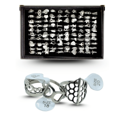 anillo calado figuras surtidas acero inoxidable C/100 R253K-9