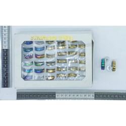 argolla tornasol o dorada giratoria base negra C/36 23ZS-13