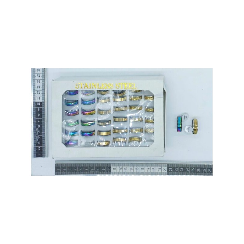 argolla tornasol o dorada giratoria base negra C/36 23ZS-13