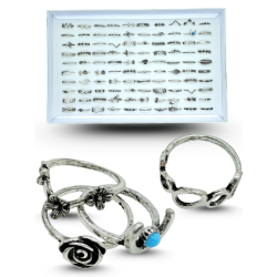 anillo varias figuras surtido C/100 HJG-47