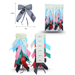 pico moño liston con perlas C/12 24ZM-15