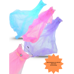 pico mariposa tul largo acabado sencillo velo tipo novia 70cm C/12 XH5937