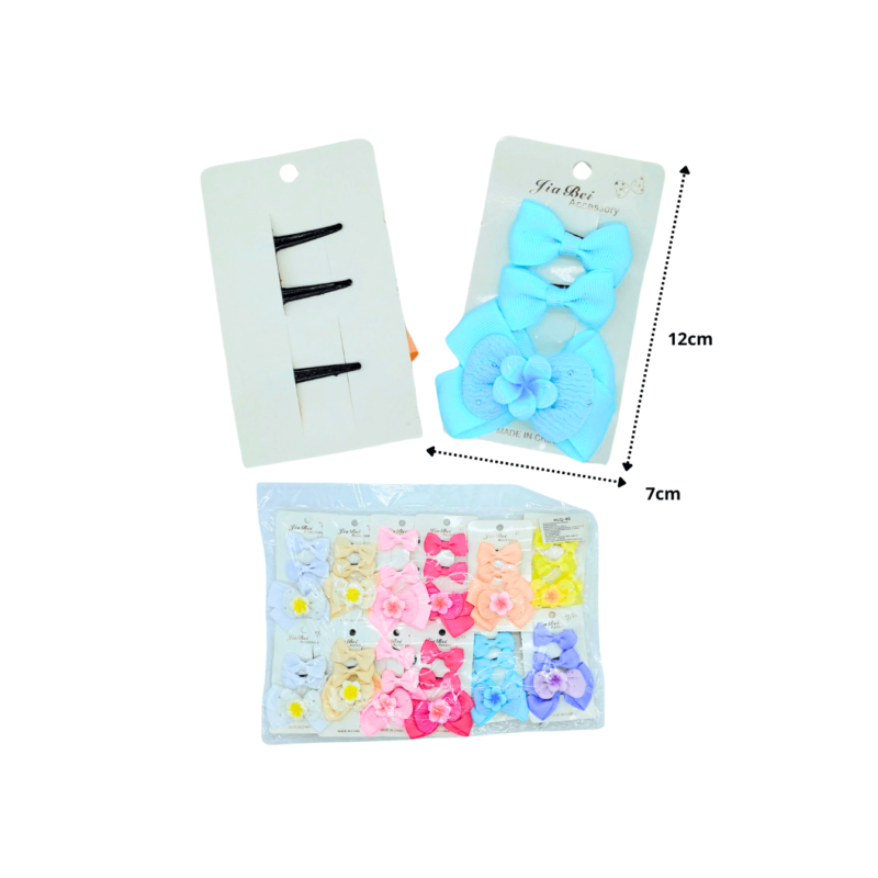 pico moño par con pico moño decorado loto C/12 HLQ-46