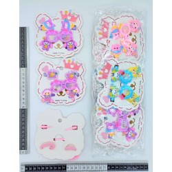 pico lentes con decoración de hule y liga con adorno set 5 pzas C/12 TA-0164A