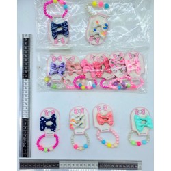 pico par moño mini con pulsera C/12 2312N-9