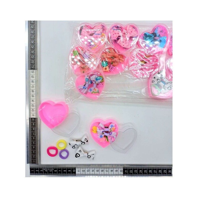 pico par mini con piojitos o dona totis en caja corazón C/12 247P-6