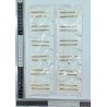 pasador dorado par con brillos en blister individual C/12 XH6693
