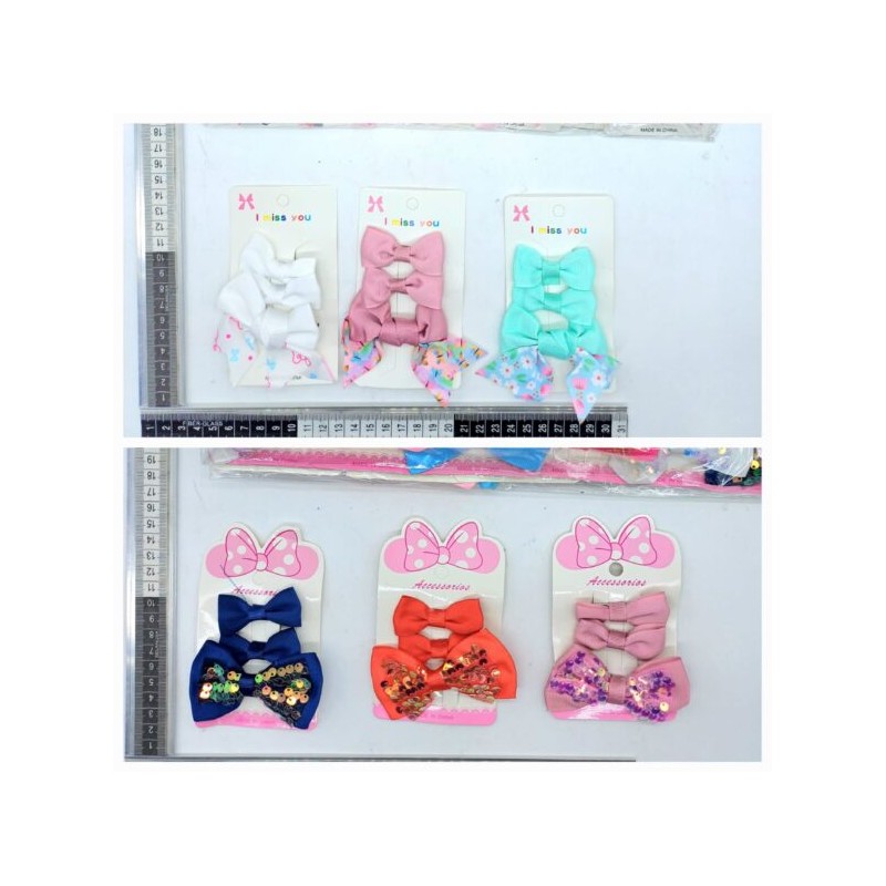 pico moño par con pico moño decorado set 3 pzas C/12 U-30 o U-31