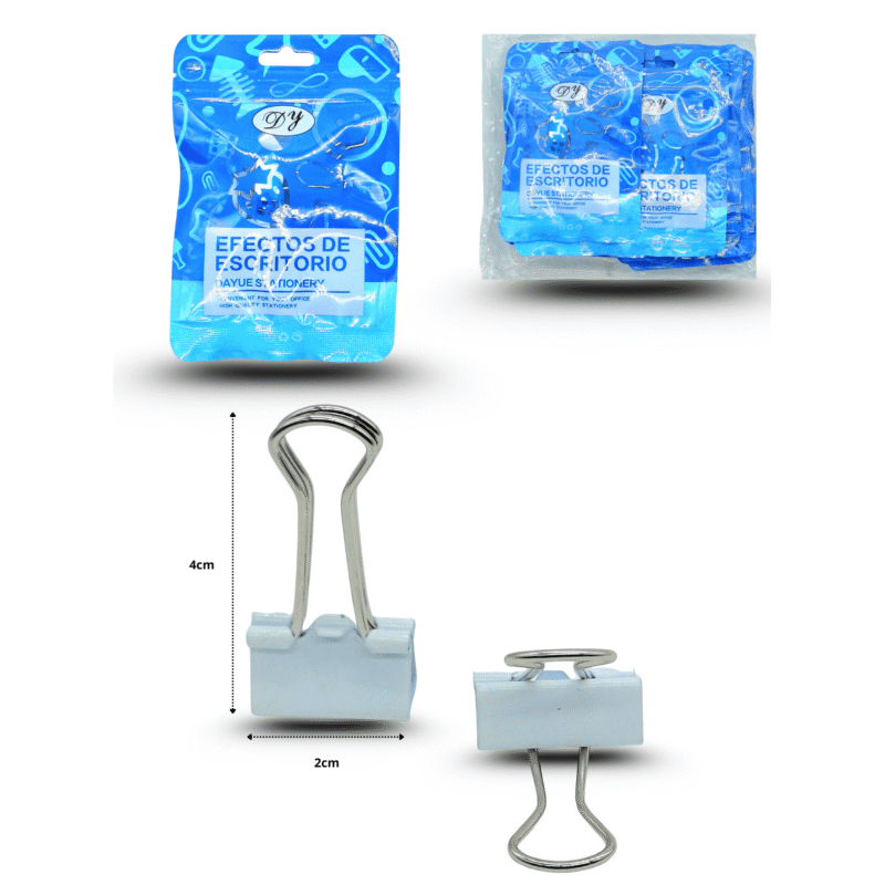 clip sujetador tipo mariposa set 5 pzas C/12 RM1071-1B-5