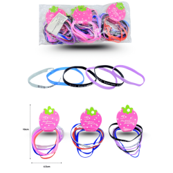 pulsera hule con mensajes set 6 pzas C/12 24ZC-48