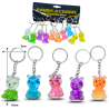 llavero oso de acrílico con hojuelas C/12 25E-46
