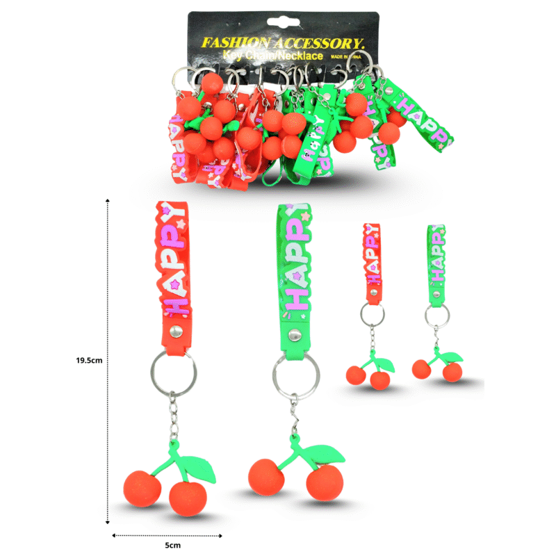 llavero cerezas con cinta C/12 25G126