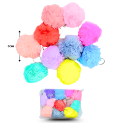 llavero pompón c/12 HLQ-14