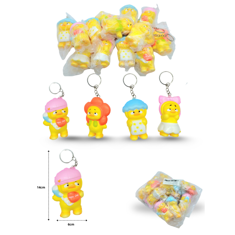 llavero espuma pollo disfrazado C/12 12D-32