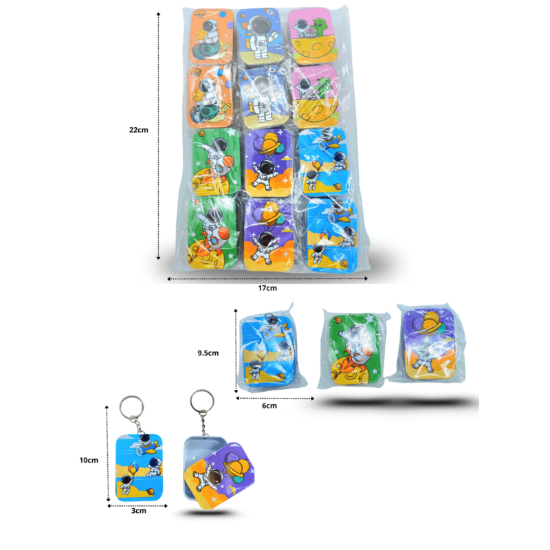 llavero pastillero metálico C/12 D4078