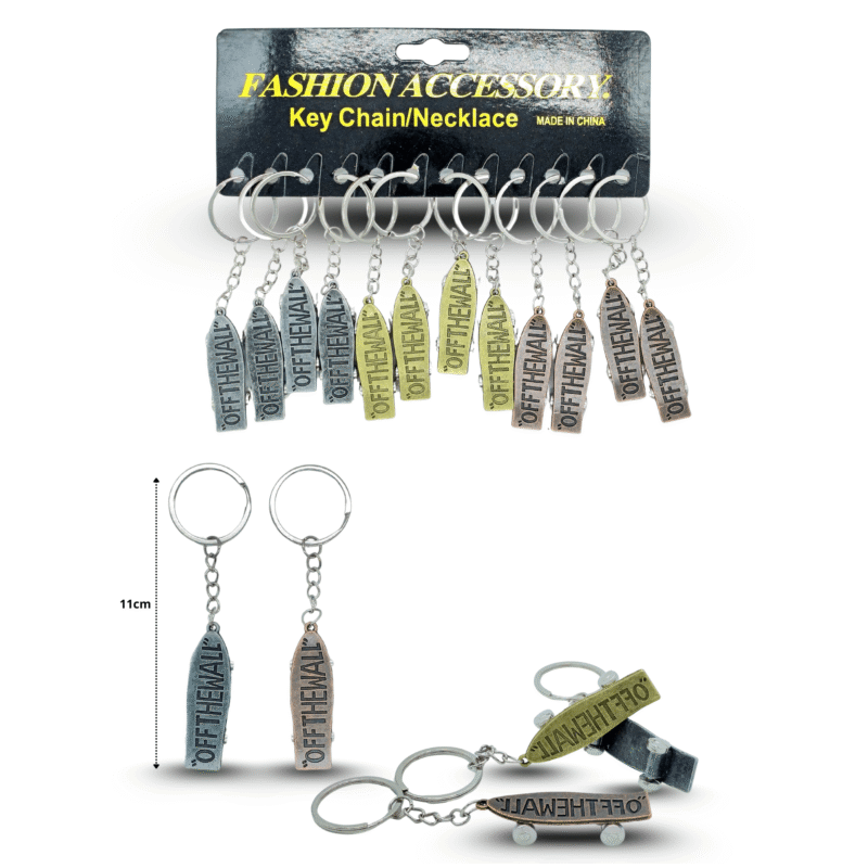 llavero patineta de metal C/12 F1337