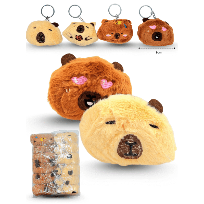 llavero peluche capy bara C/12 DG25-B53