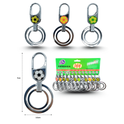llavero arnes doble aro decorado fut ball C/12 HLH-1048
